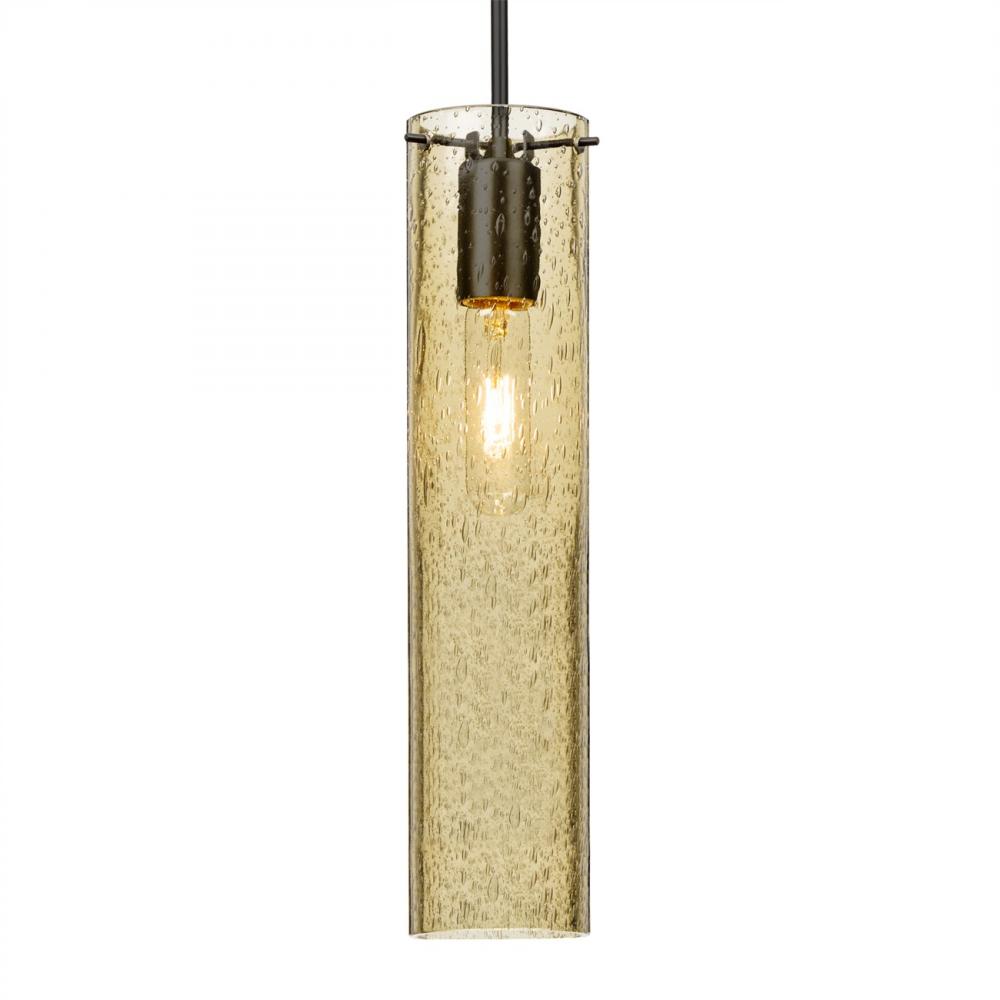 Besa, Juni 16 Cord Pendant, Gold Bubble, Black, 1x60W Medium Base