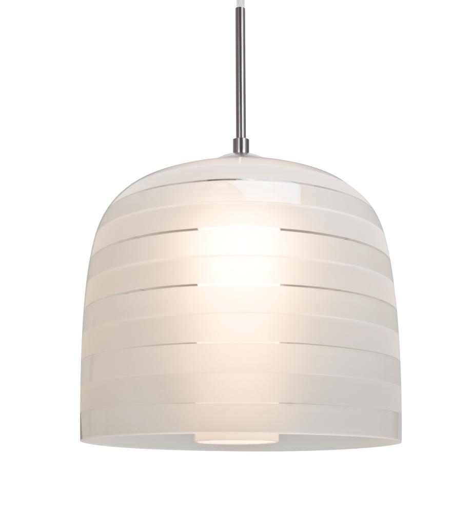 Besa, Mitzi 10 Cord Pendant, Frost, Satin Nickel Finish, 1x9W LED