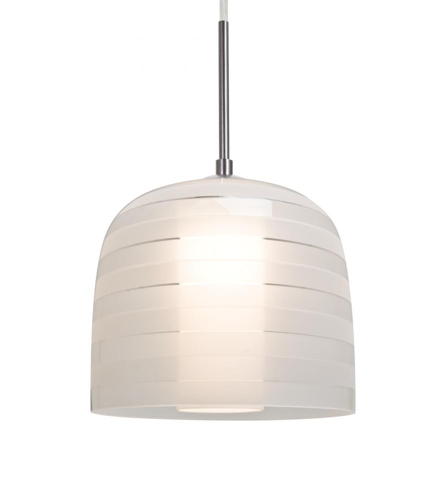 Besa, Mitzi 7 Cord Pendant, Frost, Satin Nickel Finish, 1x9W LED
