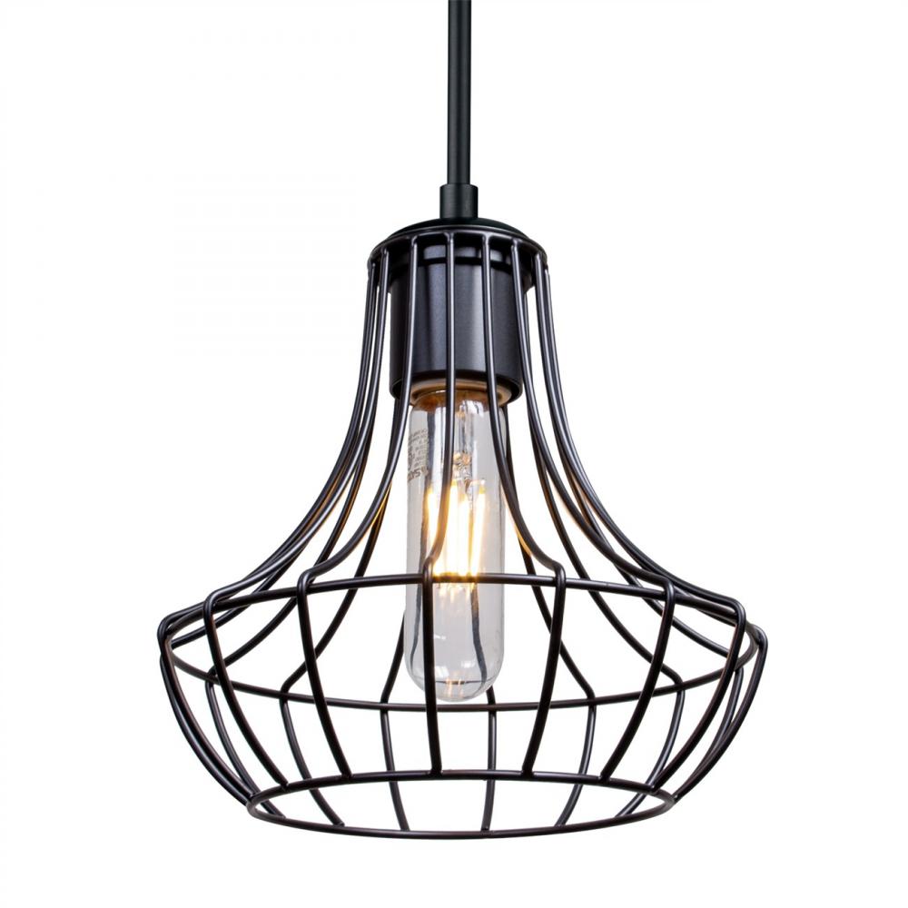 Besa Pendant Spezza 7 Black 1x100W Medium Base