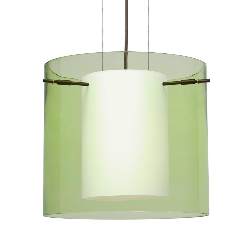 Besa Pahu 12 LED Pendant Transparent Olive Bronze 1x11W LED, 15Ft. Option