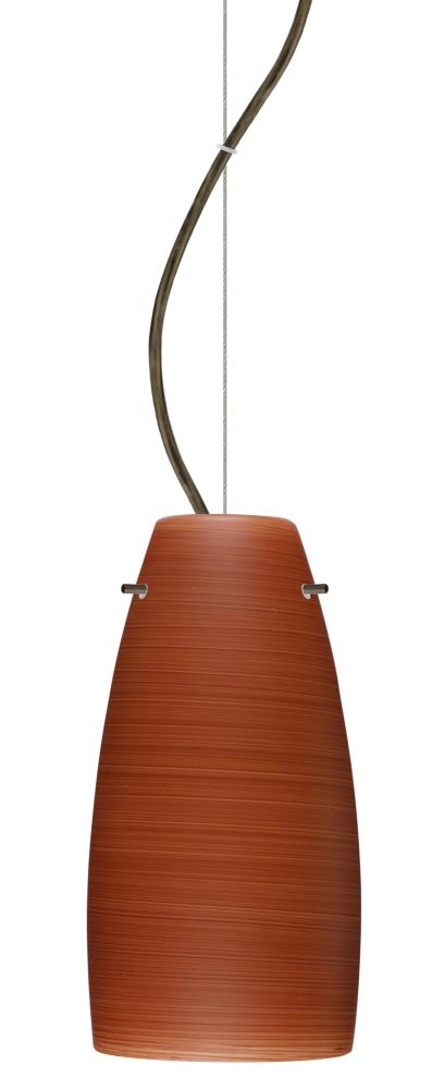 Besa Tao 10 Cable Pendant Cherry Bronze 1x75W Medium Base, 15Ft. Cord