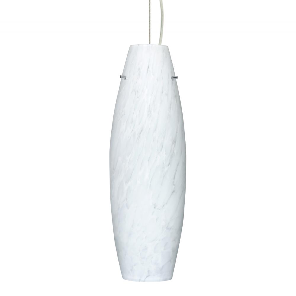 Besa Pendant Suzi 18 Satin Nickel Carrera 1x150W Medium Base A21, 15Ft. Cord