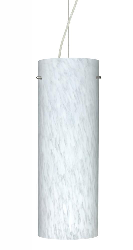 Besa Pendant Stilo 18 Satin Nickel Carrera 1x150W Medium Base A21, 15Ft. Cord