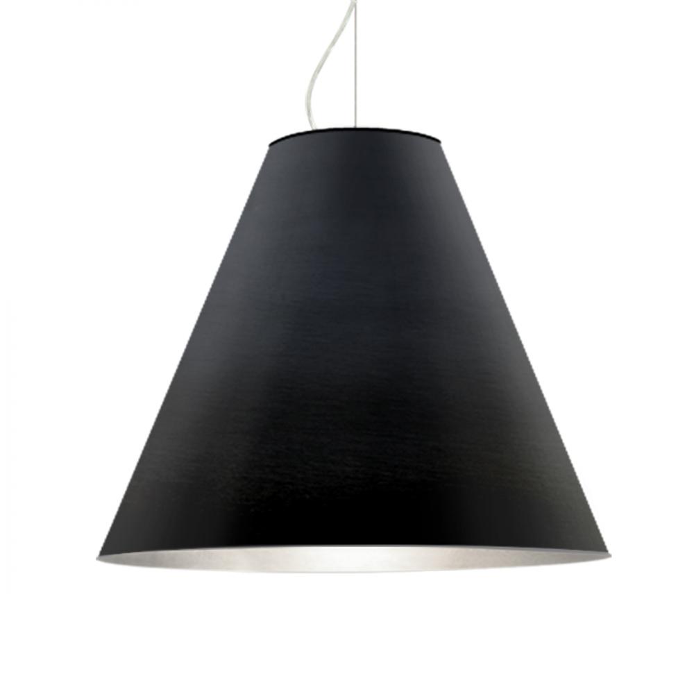 Besa Dylan Cable Pendant, Black, Satin Nickel Finish, 1x30W LED