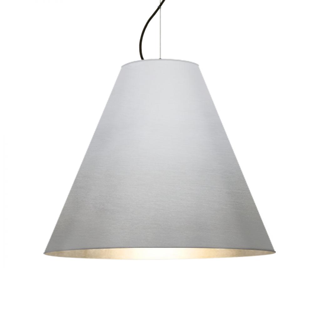 Besa Dylan Cable Pendant, Silver, Black Finish, 1x30W LED