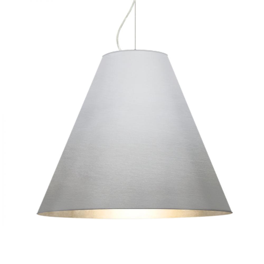 Besa Dylan Cable Pendant, Silver, Satin Nickel Finish, 1x30W LED