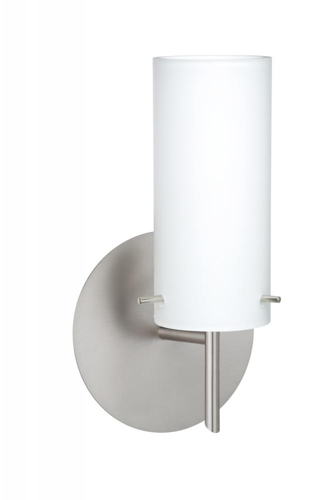 Besa Wall Copa 3 Satin Nickel Opal Matte 1x5W LED