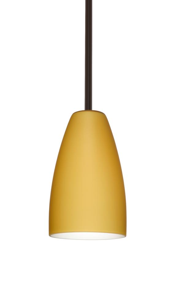 Besa Riva 9 LED Pendant 1Tt Vanilla Matte Bronze 1x9W LED, 15Ft. Cord