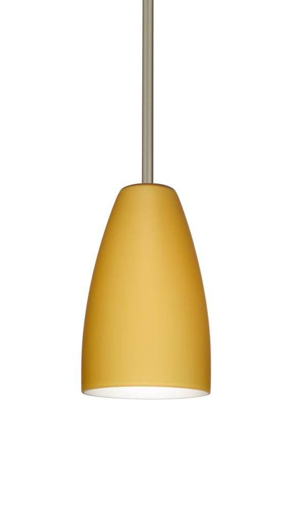 Besa Riva 9 LED Pendant 1Tt Vanilla Matte Satin Nickel 1x9W LED, 15Ft. Cord