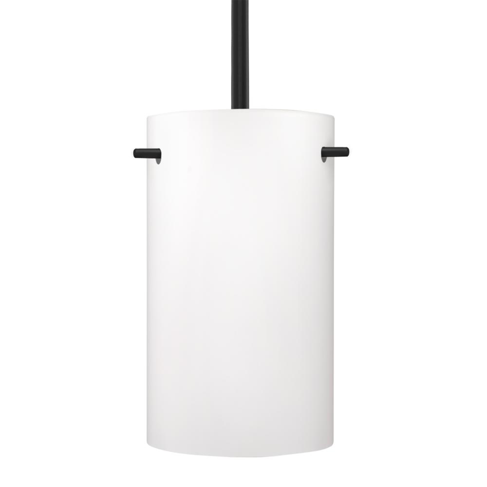 Besa Tamburo 5 Stem Pendant, Black Opal Matte 1x100W Medium Base