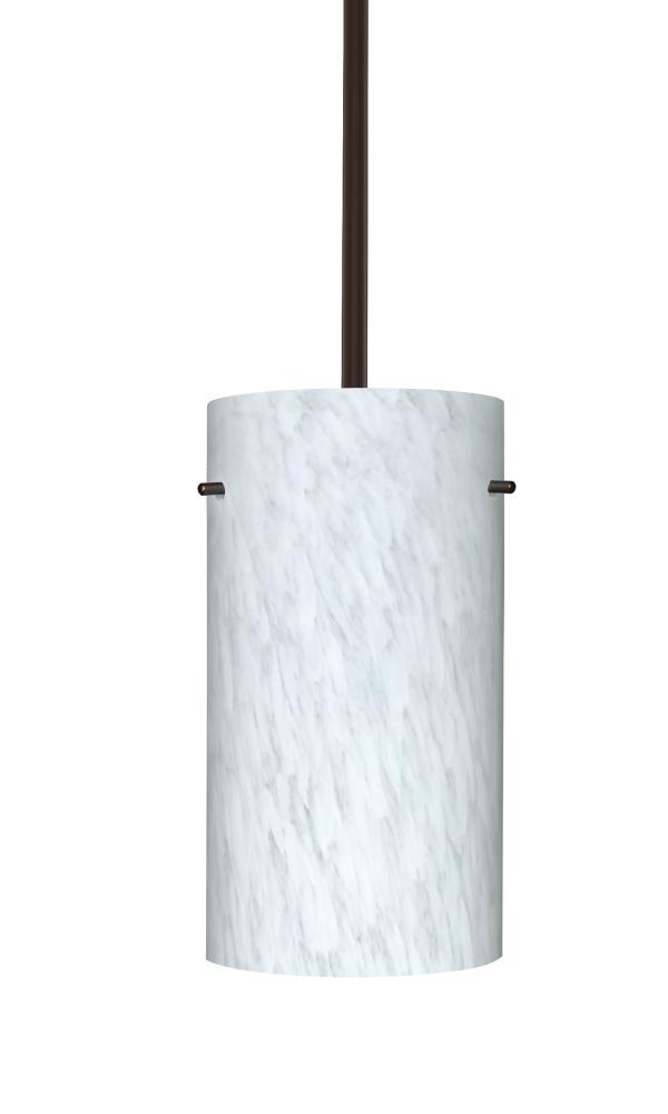 Besa Stem Pendant Stilo 12 Bronze Carrera 1x11W LED, 15Ft. Cord