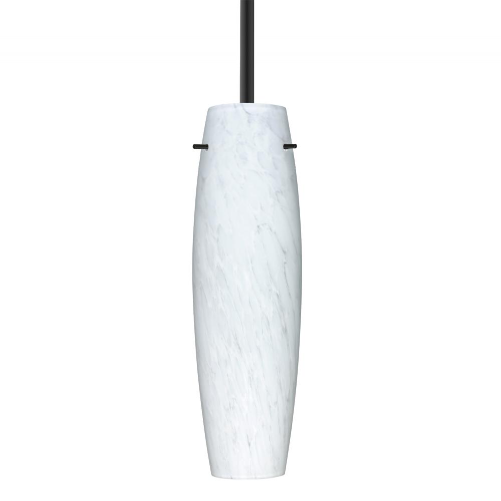 Besa Stilo 11 Stem Pendant Black Opal Matte 1x40W Medium base