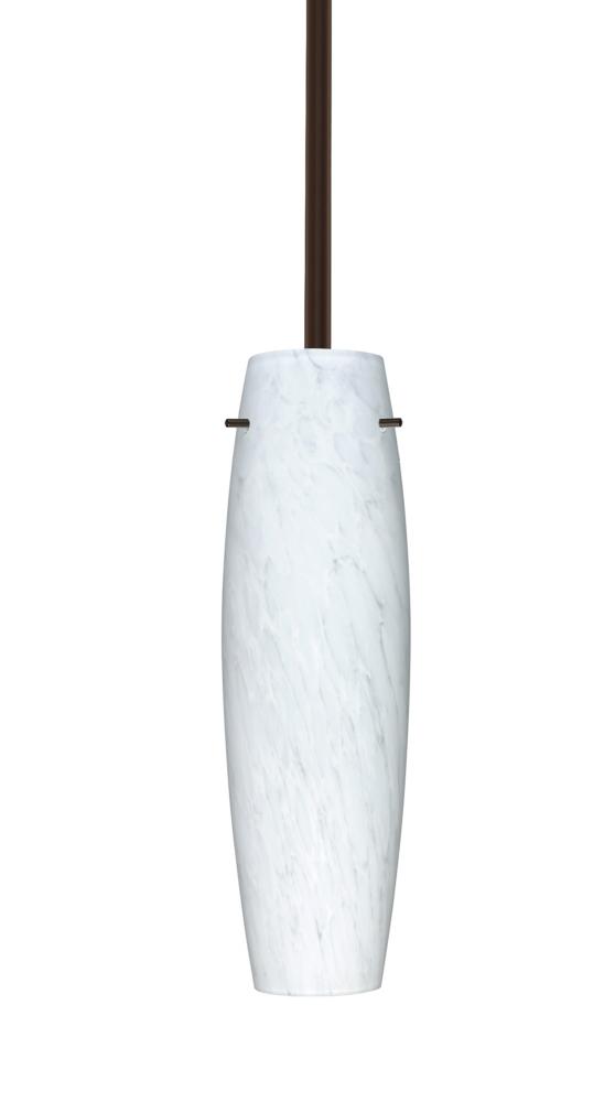 Besa Stilo 11 Stem Pendant Bronze Carrera 1x40W Medium base, 15Ft. Cord