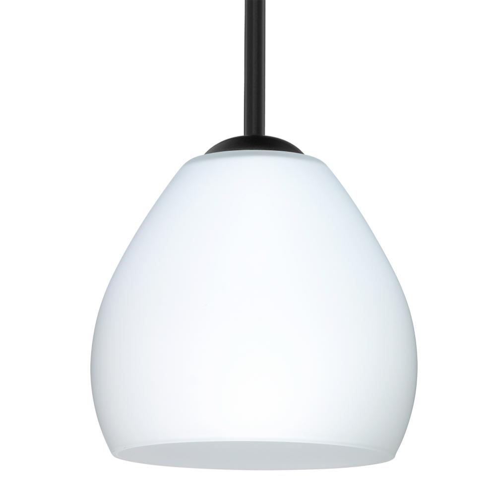 Besa Bolla Pendant Black Opal Matte 1x50W E12 base