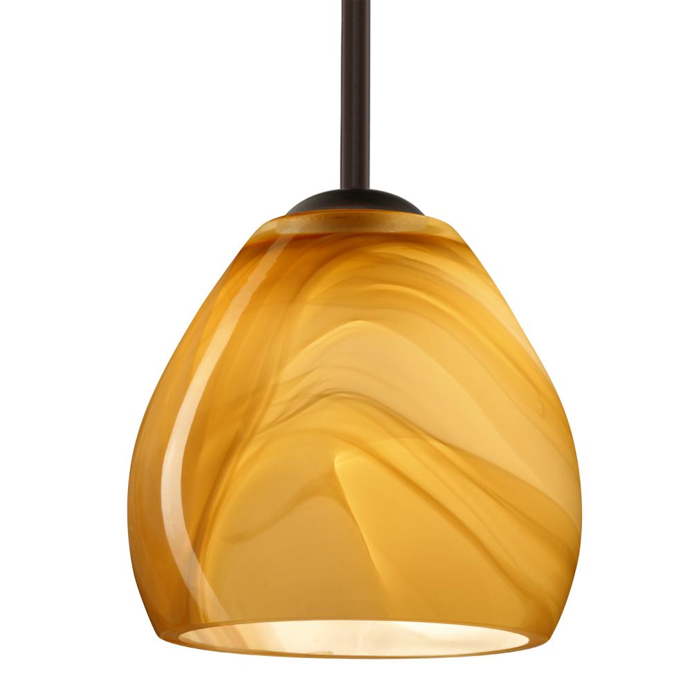 Besa Bolla Pendant Bronze Honey 1x50W E12 base