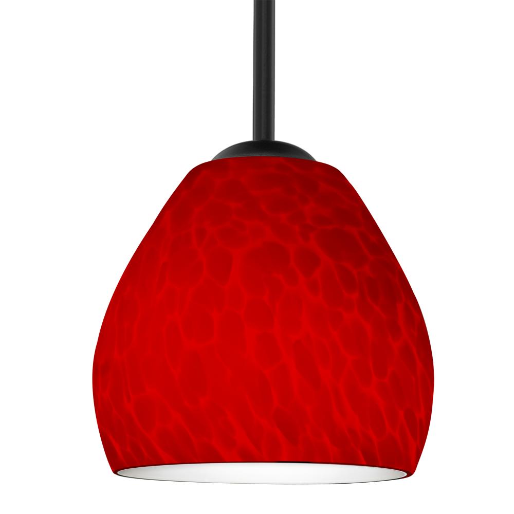 Besa Bolla Pendant Black Red Cloud 1x50W E12 base