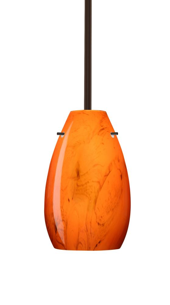 Besa Pera 9 Stem Pendant Bronze Habanero 1x100W Medium Base, 15Ft. Cord