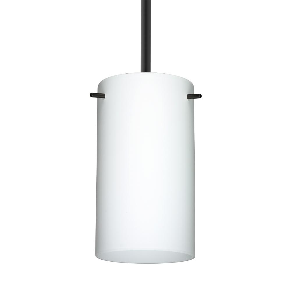 Besa Stem Stilo 7 Pendant Black Opal Matte 1x50W E12 base