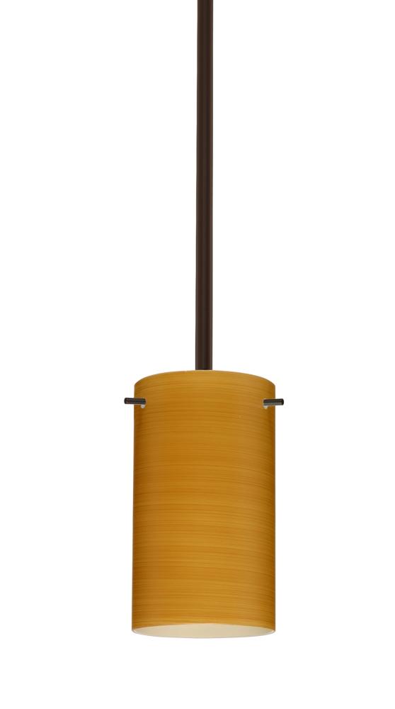 Besa Stem Stilo 7 Pendant Bronze Oak 1x50W E12 base, 15Ft. Cord
