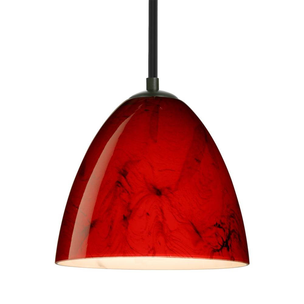 Besa Vila LED Pendant Magma Black 1x9W LED