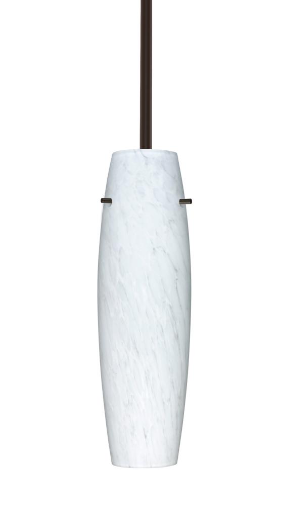Besa Stem Pendant Suzi 14, Bronze, Carrera 1x100W Medium Base, 15Ft. Cord