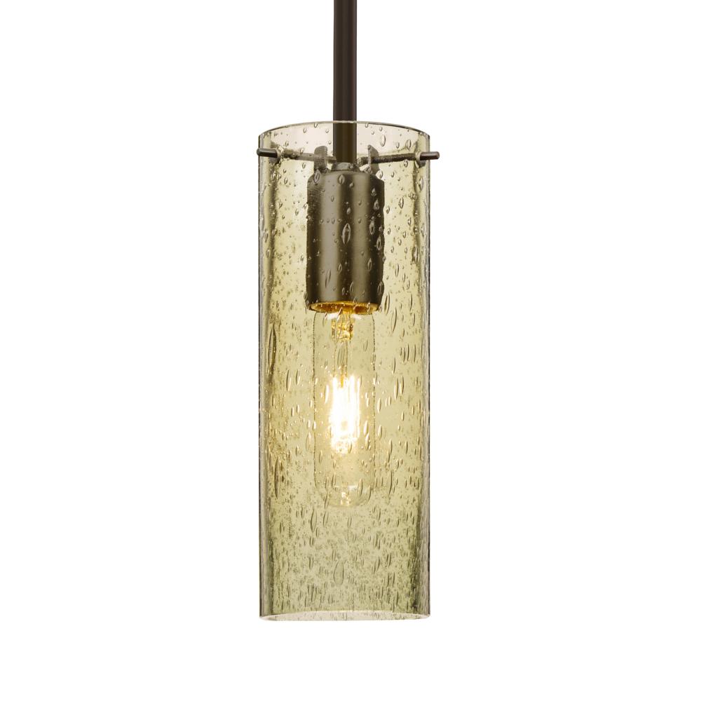 Besa, Juni 10 Stem Pendant, Gold Bubble, Bronze, 1x60W Medium Base, 15Ft. Cord