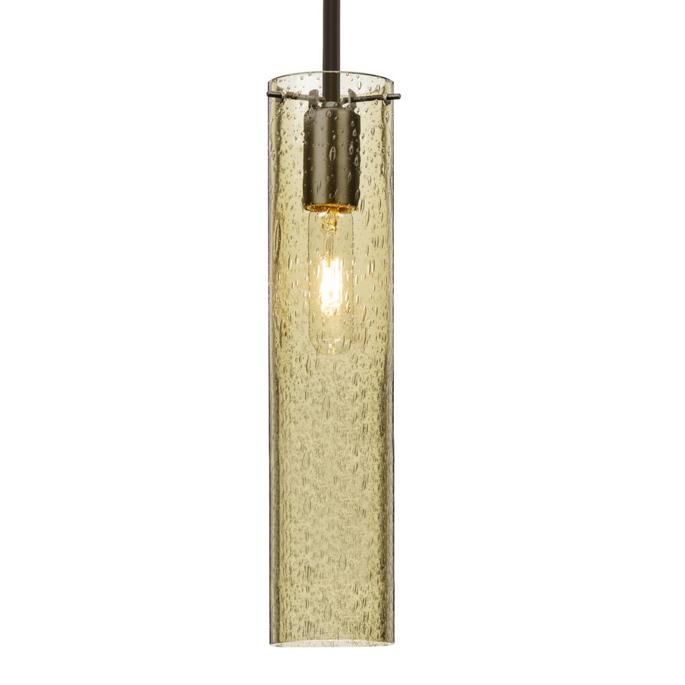 Besa, Juni 16 Stem Pendant, Gold Bubble, Bronze, 1x60W Medium Base, 15Ft. Cord