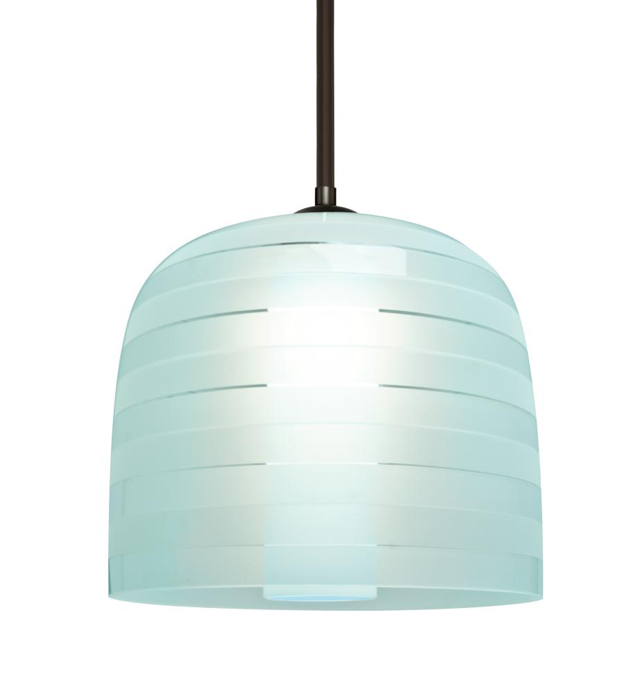 Besa, Mitzi 10 Stem Pendant, Cyan, Bronze Finish, 1x40W Medium Base