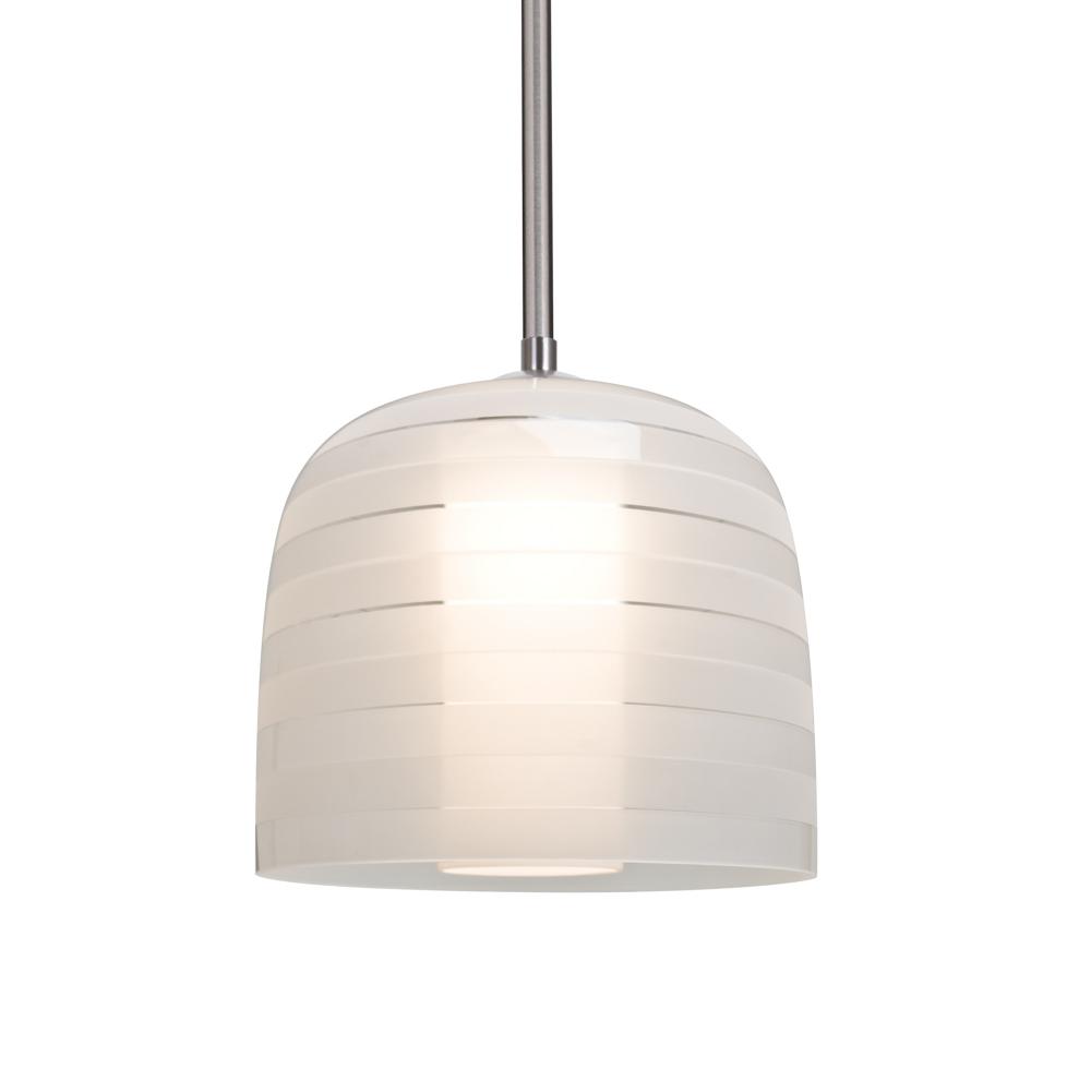 Besa, Mitzi 7 Stem Pendant, Frost, Satin Nickel Finish, 1x9W LED