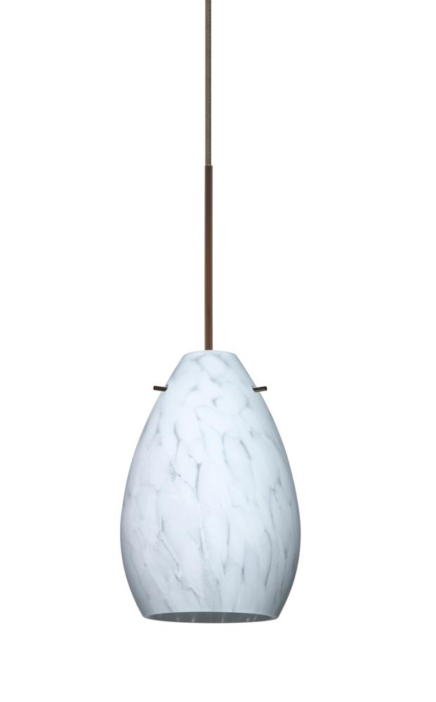 Besa Pendant Pera 6 Bronze Carrera 1x5W LED, 15Ft. Cord