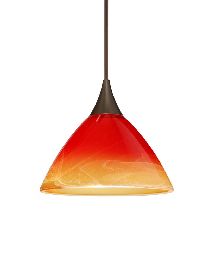 Besa Pendant Domi Bronze Solare 1x6W LED, 15Ft. Cord