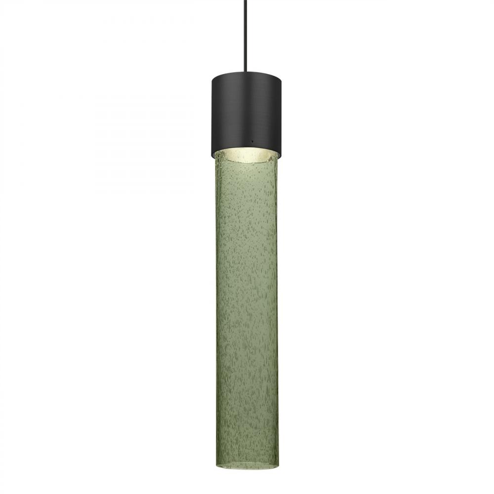 Besa Wanda 12 Pendant, Moss Bubble, Black Finish, 1x3W LED
