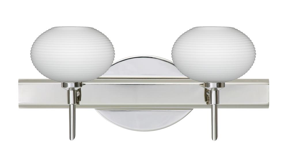 Besa Wall Lasso Chrome Opal Matte 2x5W LED