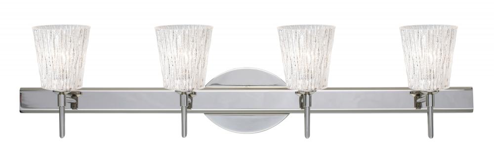 Besa Wall Nico 4 Chrome Glitter Stone 4x40W G9