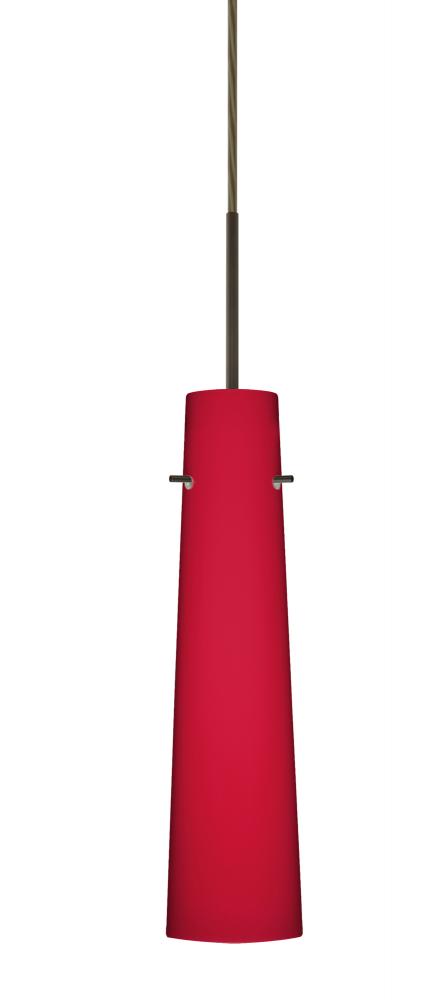 Besa Camino Pendant For Multiport Canopy Bronze Ruby Matte 1x40W E12 base