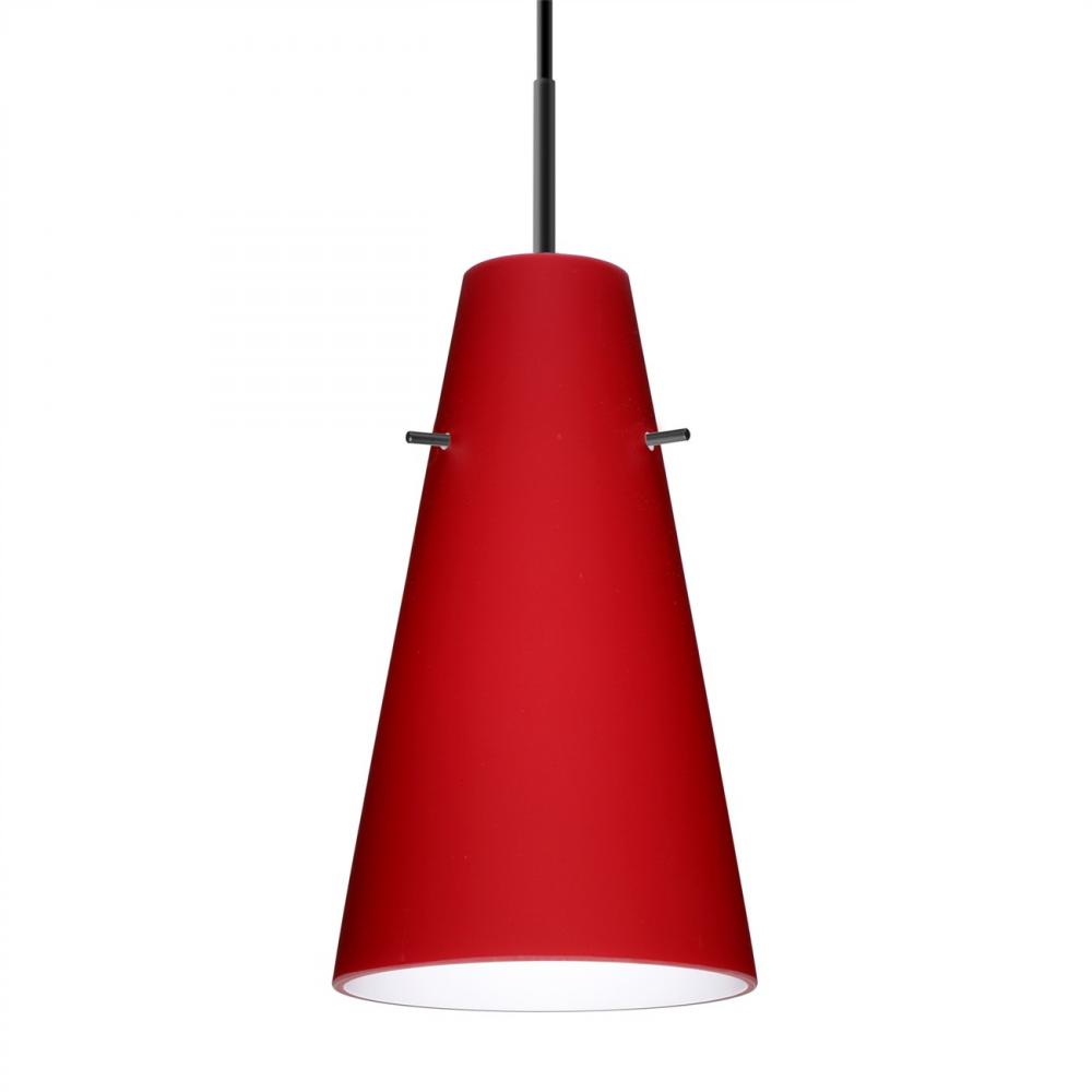 Besa Cierro Pendant For Multiport Canopy Black Ruby Matte 1x100W Medium Base