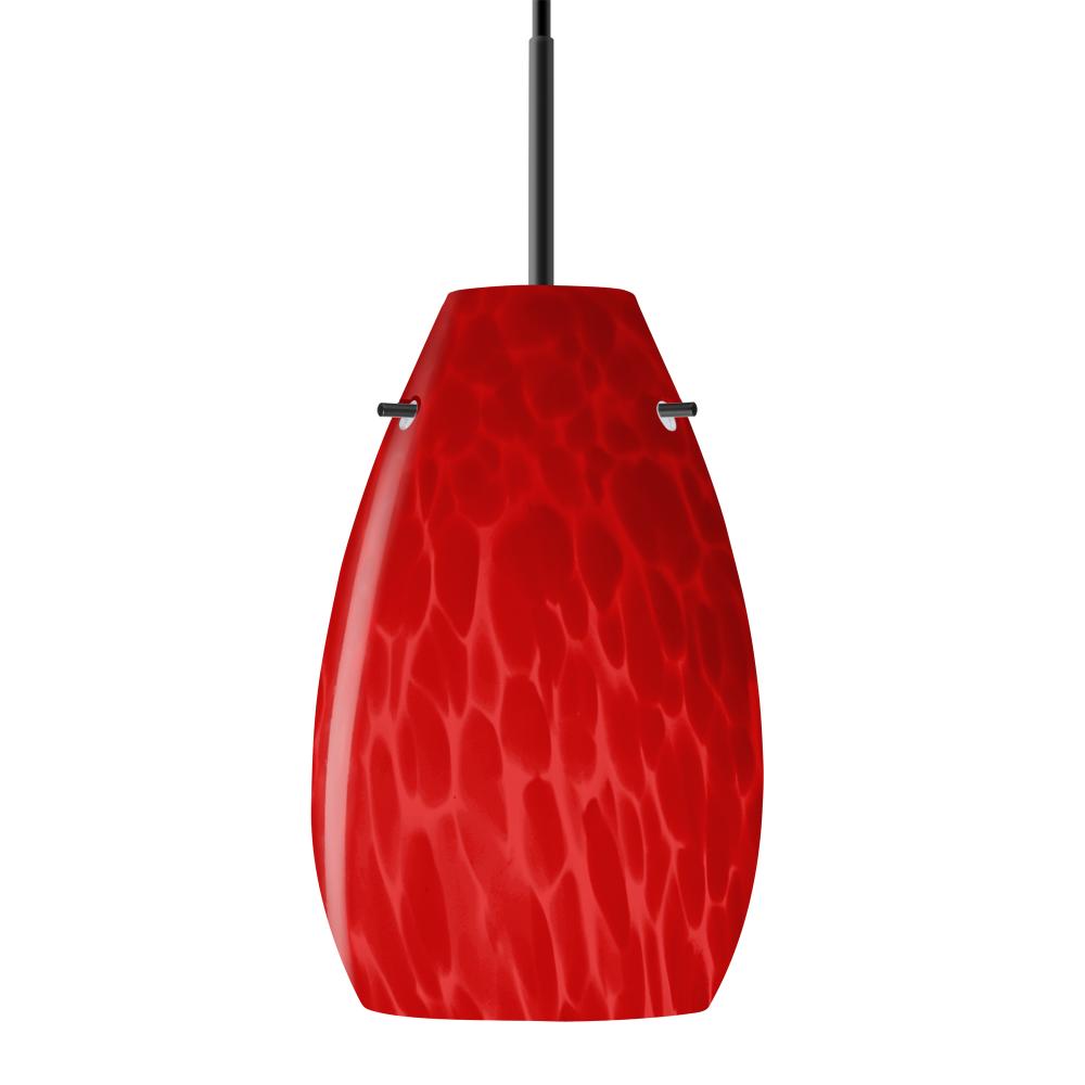 Besa Pera 9 Pendant For Multiport Canopy Black Red Cloud 1x100W Medium Base