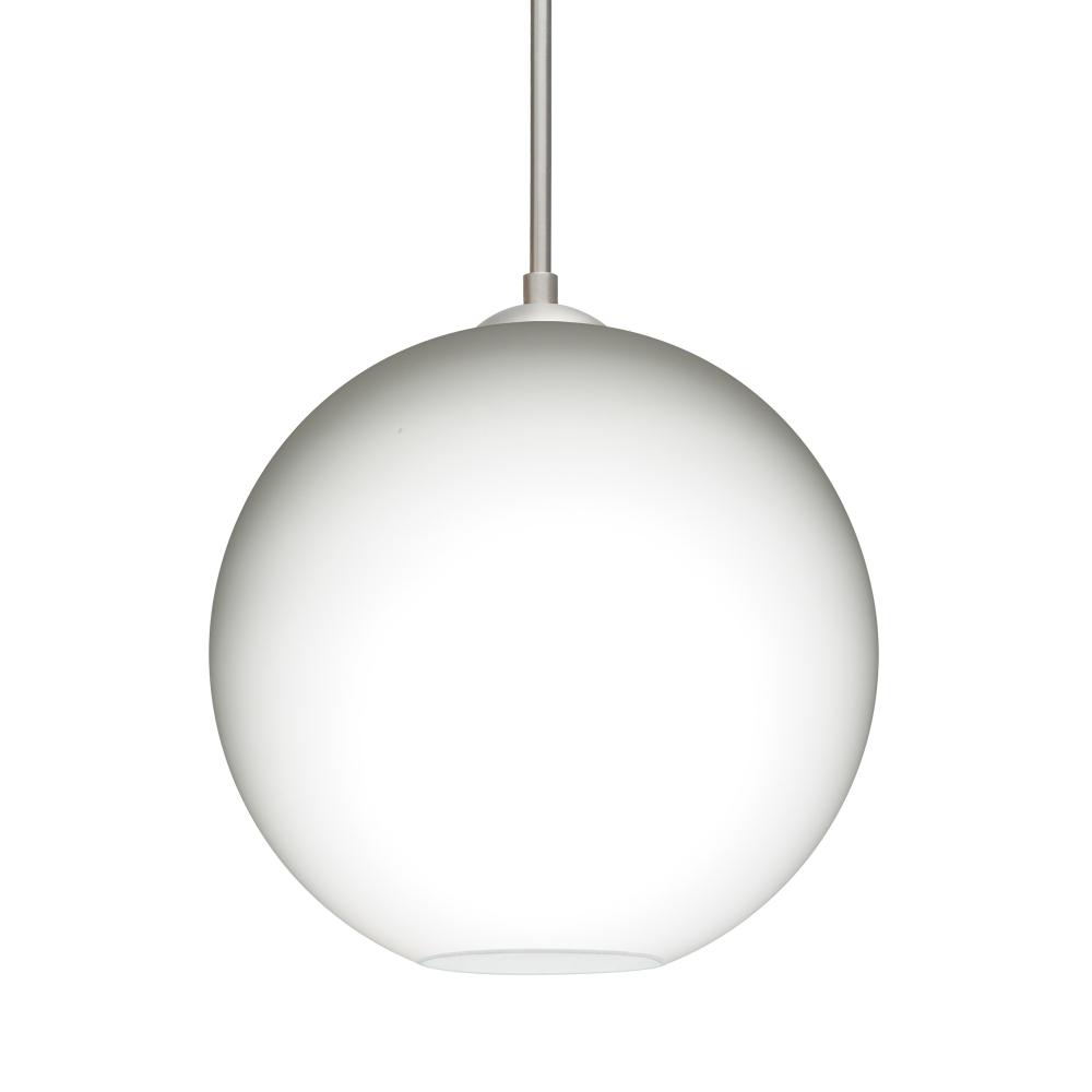 Besa Coco 8 Pendant For Multiport Canopy, Opal Matte, Satin Nickel Finish, 1x60W Medium Base