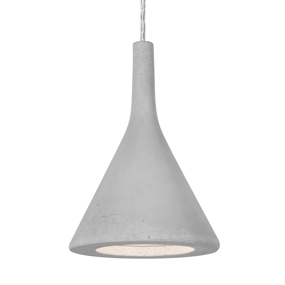 Besa Gala Pendant For Multiport Canopy, Natural, Satin Nickel Finish, 1x9W LED, 15Ft.