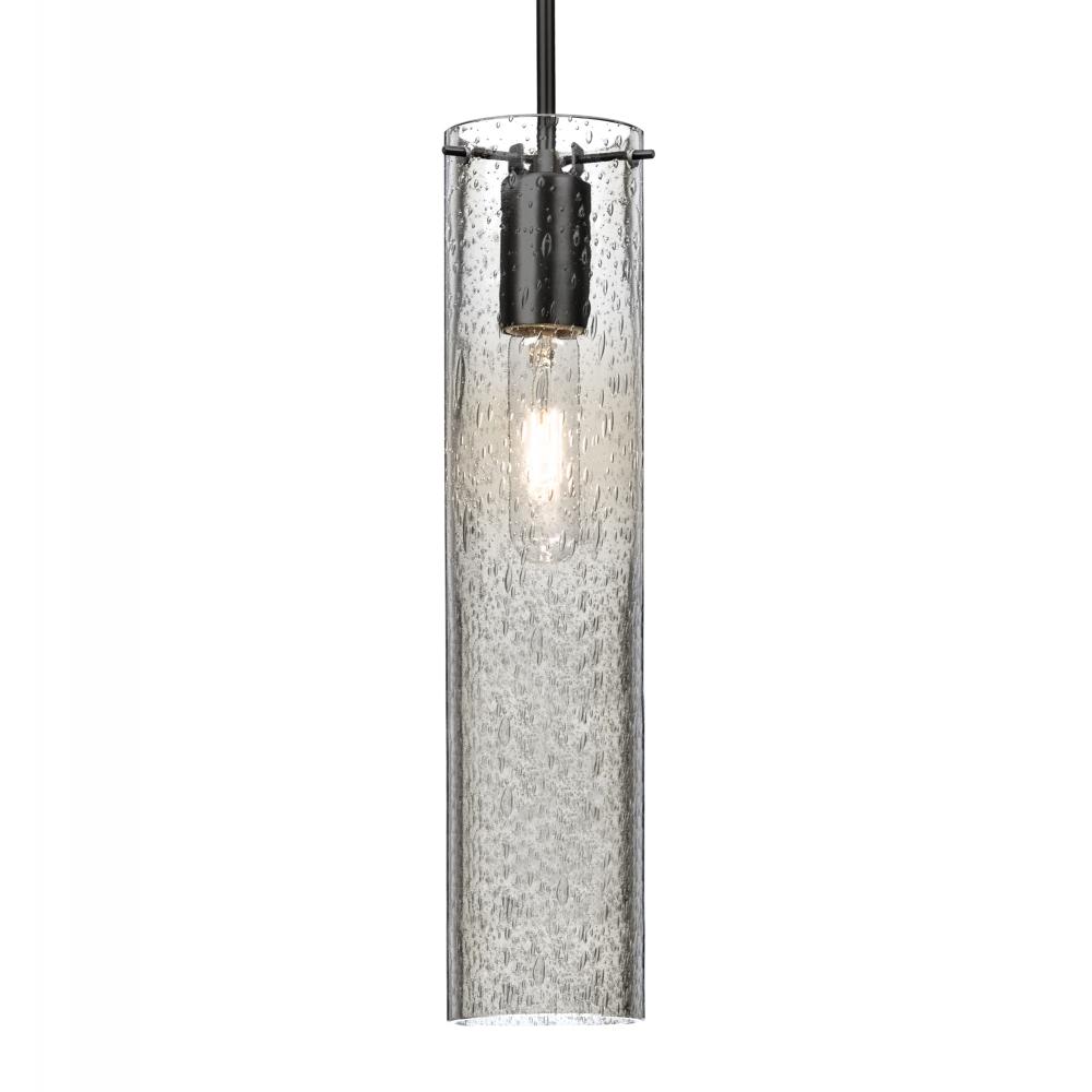 Besa, Juni 16 Pendant For Multiport Canopy, Clear Bubble, Black, 1x60W Medium Base