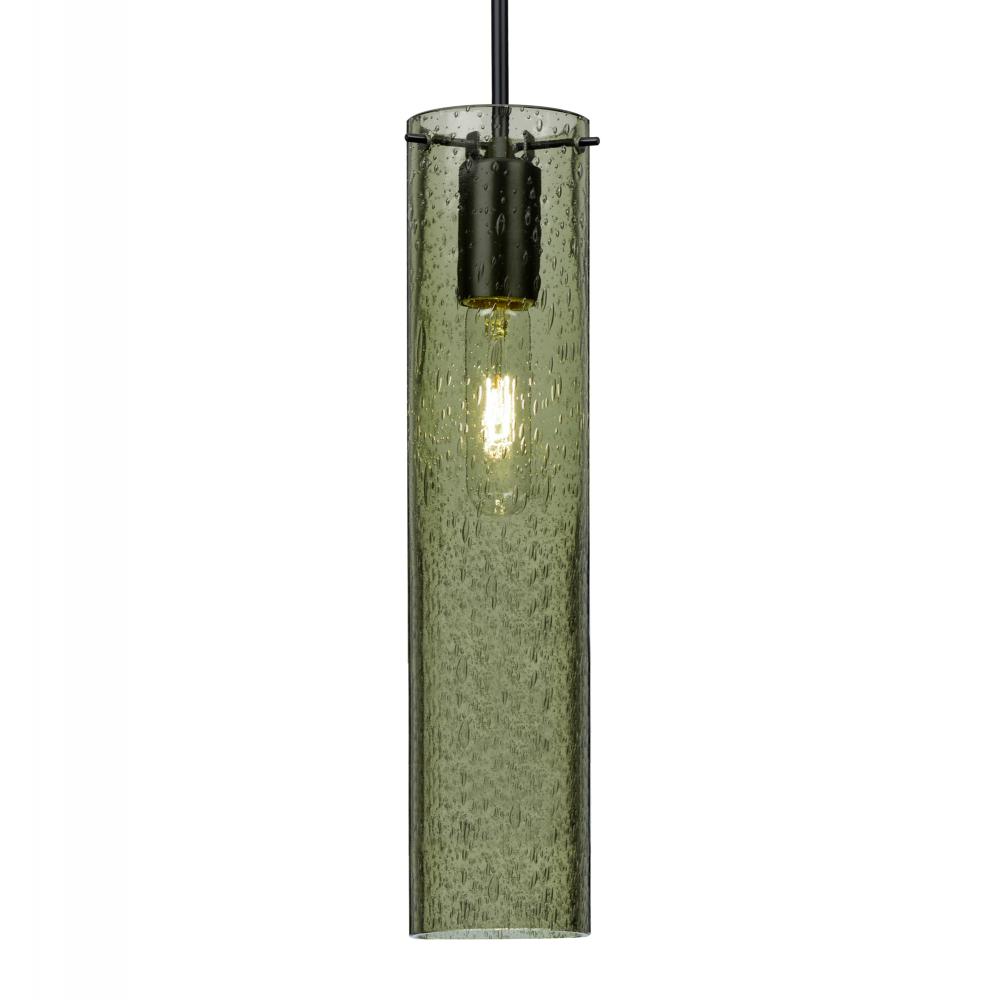 Besa, Juni 16 Pendant For Multiport Canopy, Moss Bubble, Black, 1x60W Medium Base