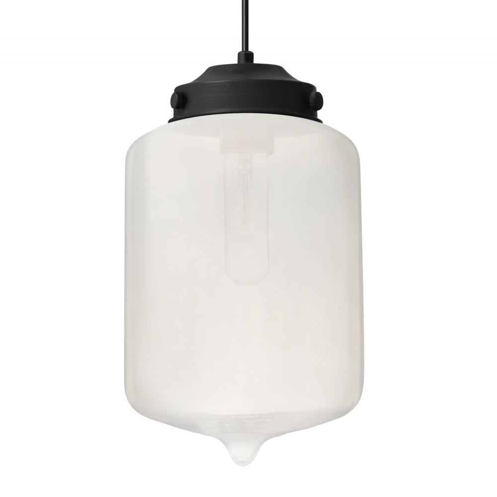 Besa Olin Pendant For Multiport Canopy Black Frost 1x60W Medium Base T10