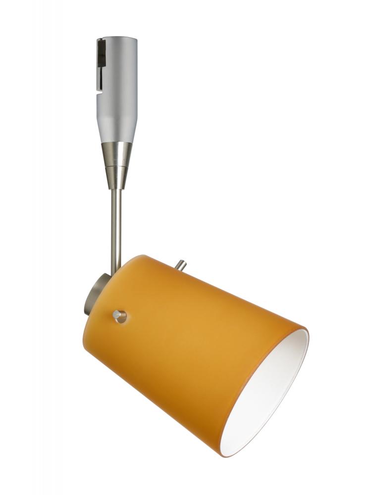 Besa Spotlight With 18" Stem Tammi 3 Satin Nickel Amber Matte 1x50W Bipin MR16