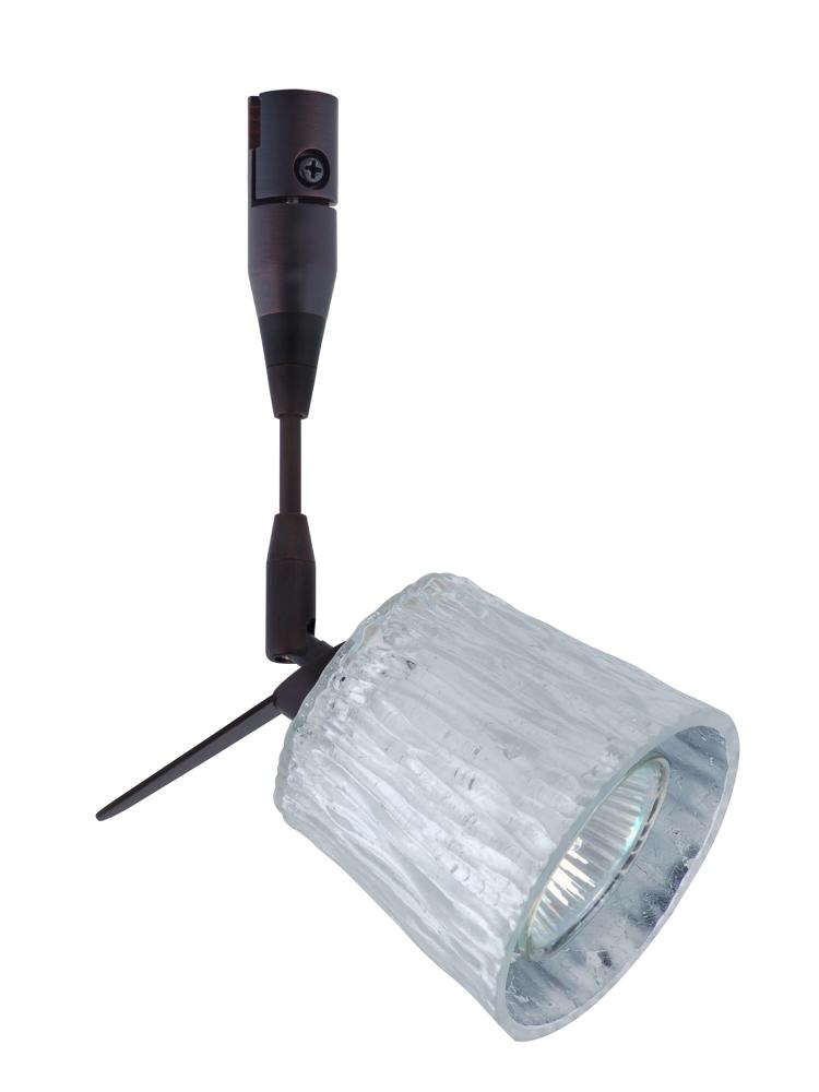 Besa Spotlight With 12" Stem Nico 3 Bronze Stone Silver Foil 1x50W Bipin MR16