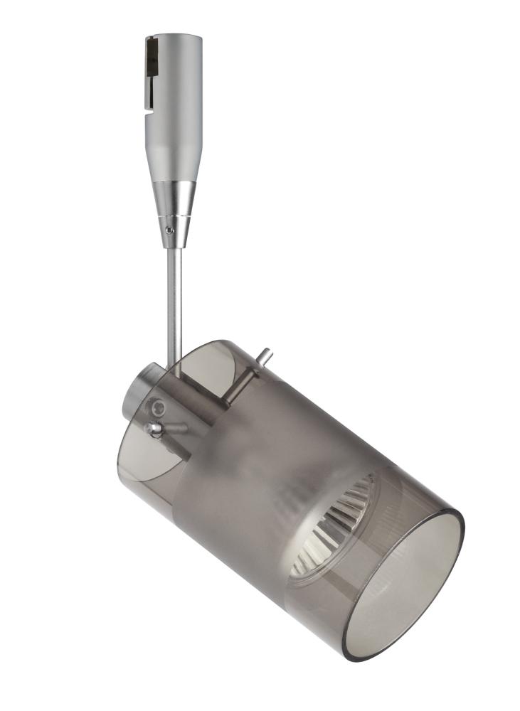 Besa Spotlight With 18" Stem Scope 4 Satin Nickel Smoke/Frost 1x50W Bipin MR16