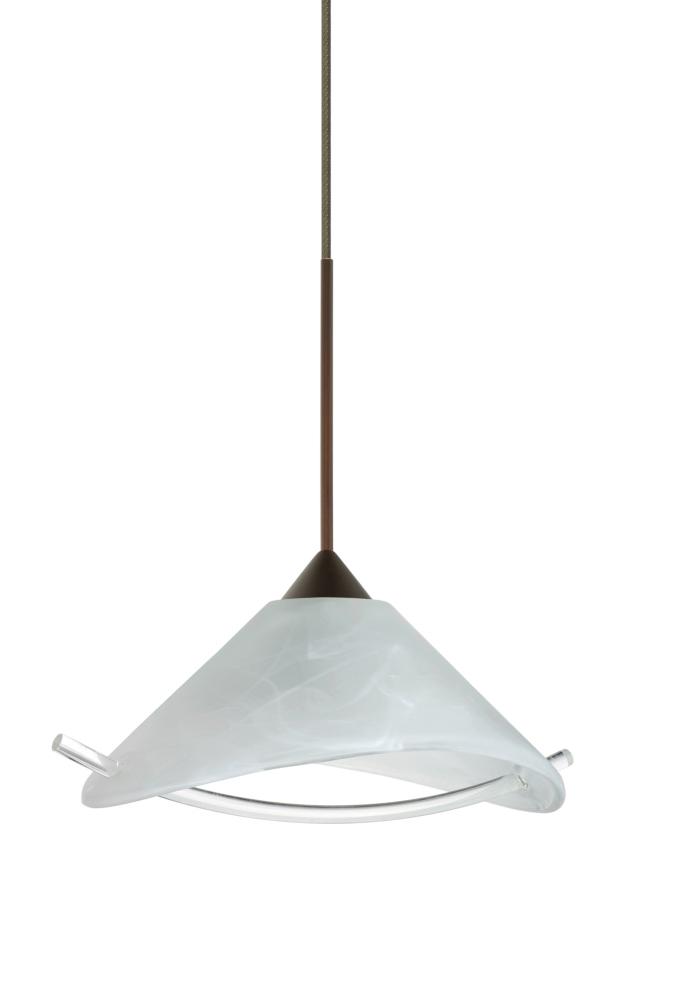 Besa Pendant Hoppi Bronze Marble/Clear 1x50W Halogen