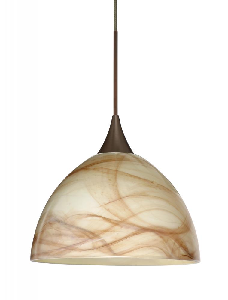 Besa Pendant Brella Bronze Mocha 1x5W LED