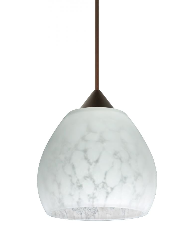 Besa Pendant Tay Tay Bronze Carrera 1x5W LED, 15Ft. Cord