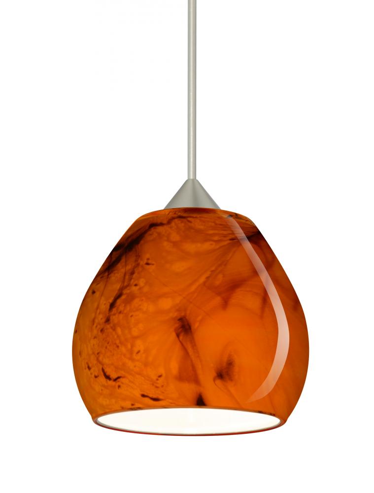 Besa Pendant Tay Tay Satin Nickel Habanero 1x5W LED